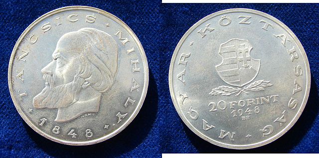 Hungary_20_Forint_1948_Silver_Coin_Tancsics